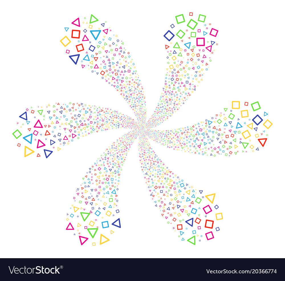 Triangle and square frames curl spin