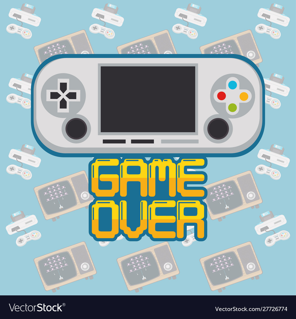 Video game pixelated handle console