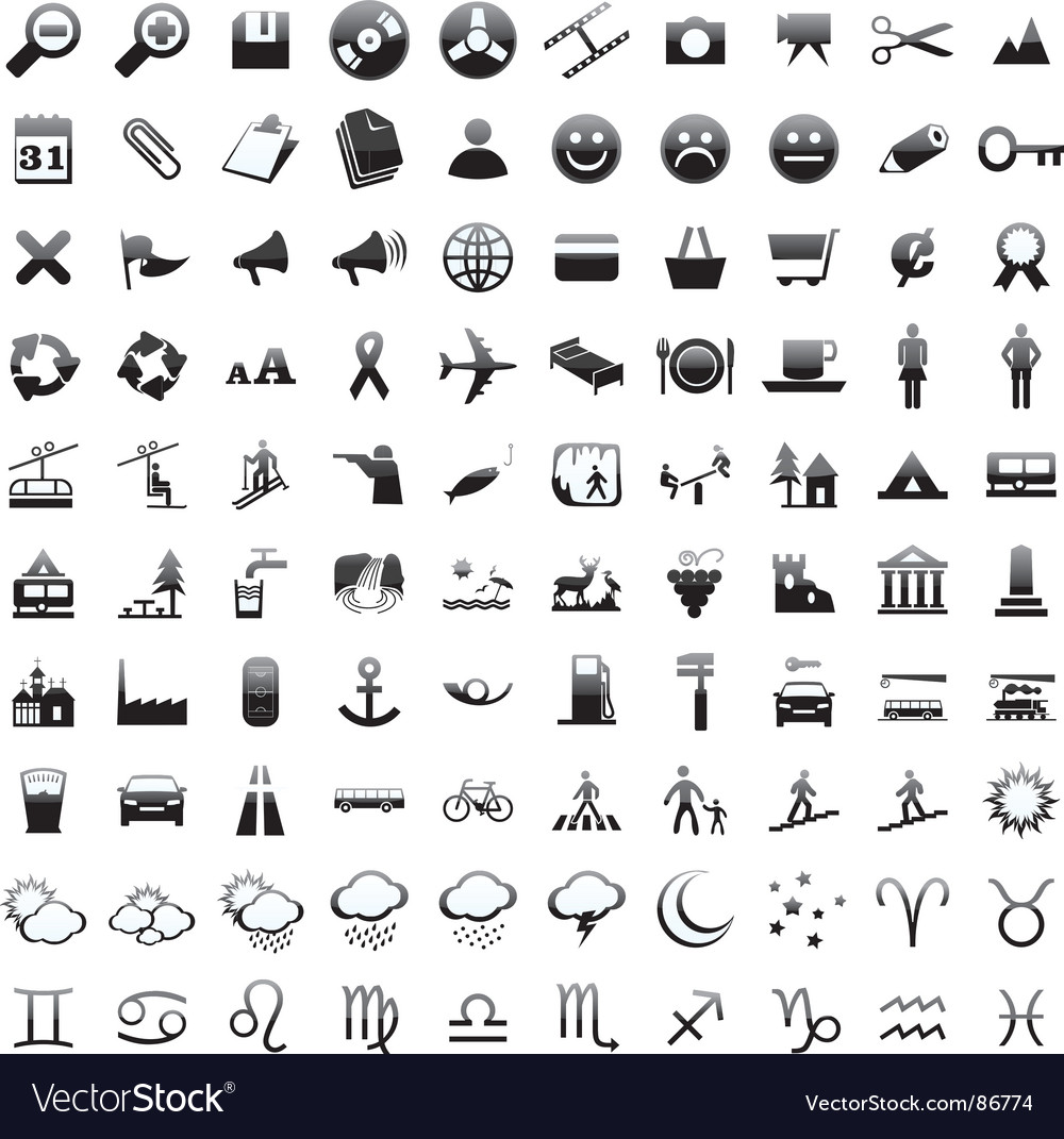 Web icon set