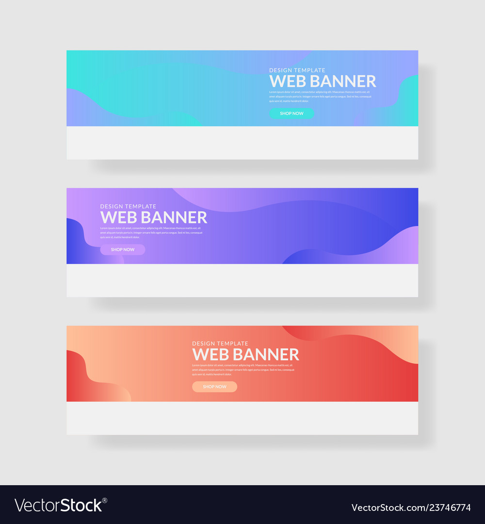 Website banner ui ux vector image Website banner ui ux