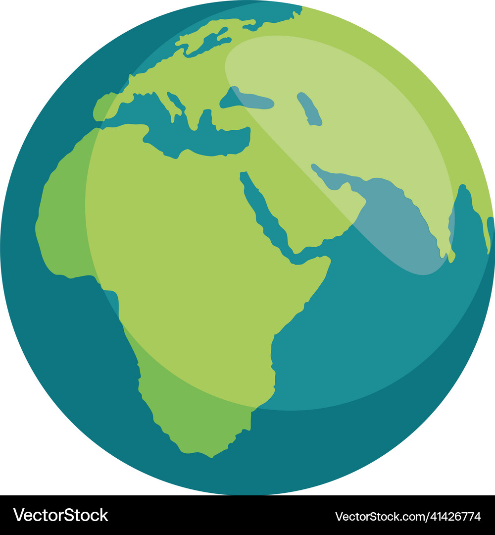 World map isolated Royalty Free Vector Image - VectorStock