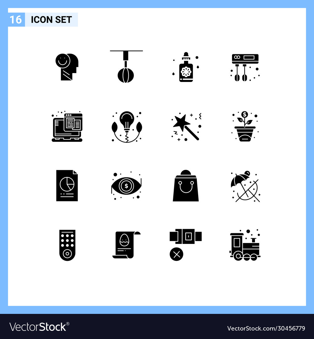 16 kreative Ikonen moderne Zeichen und Symbole web