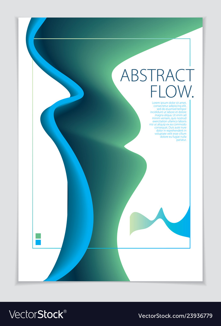 Abstract shape background composition a4 print vector image Abstract shape background composition a4 print
