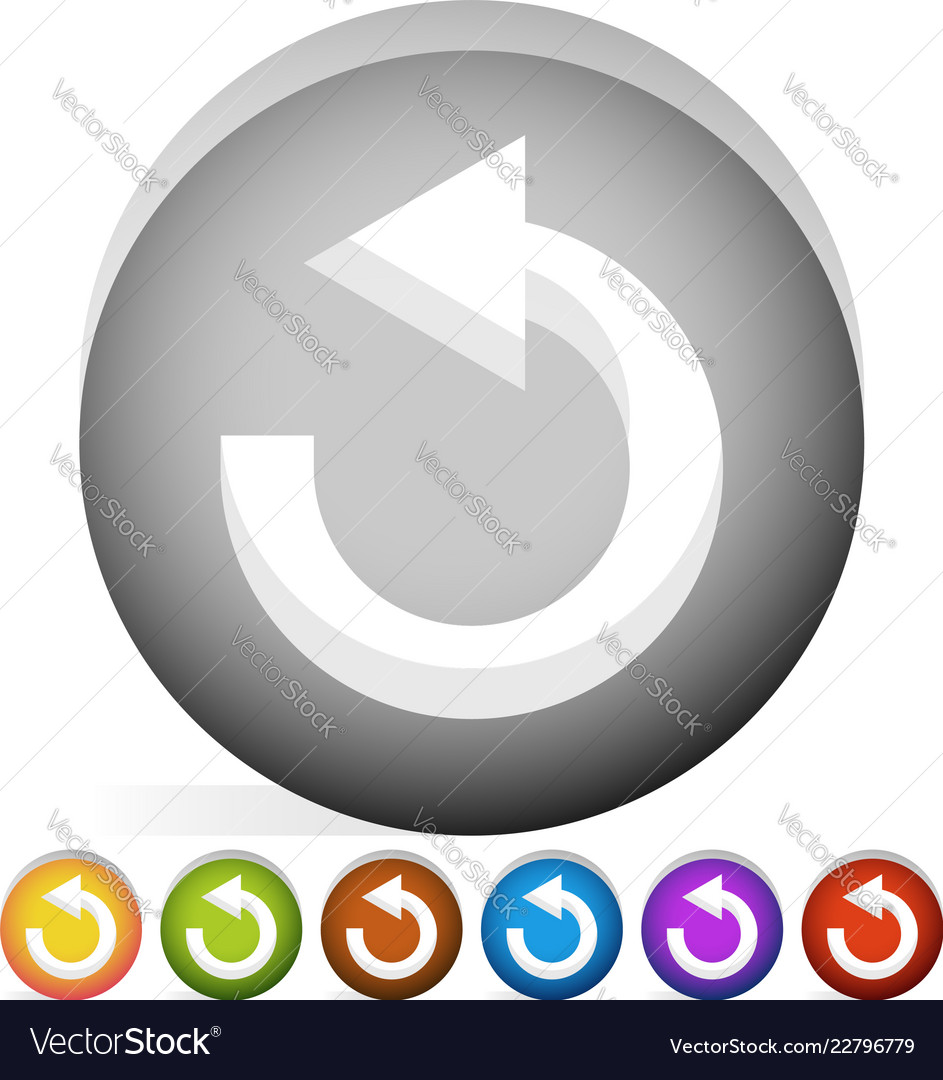 Arrow following a circle path rotating circular vector image Arrow following a circle path rotating circular