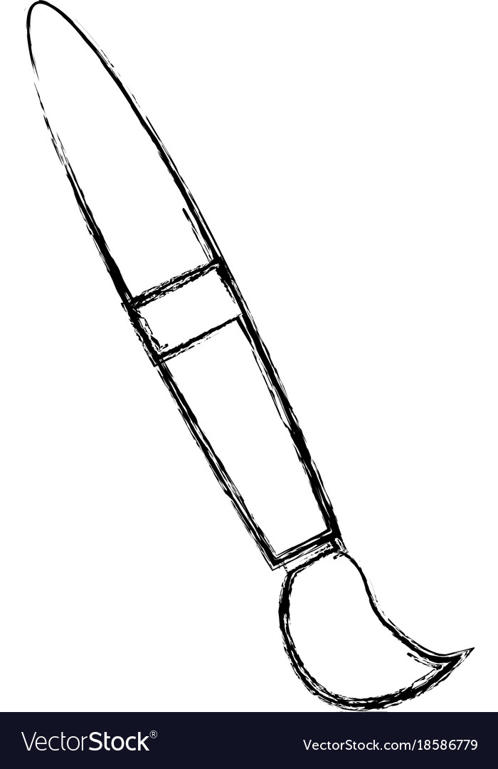 Art brush paint Royalty Free Vector Image VectorStock