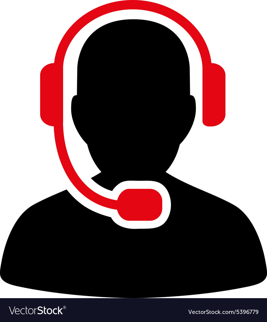 Call center operator icon from commerce set