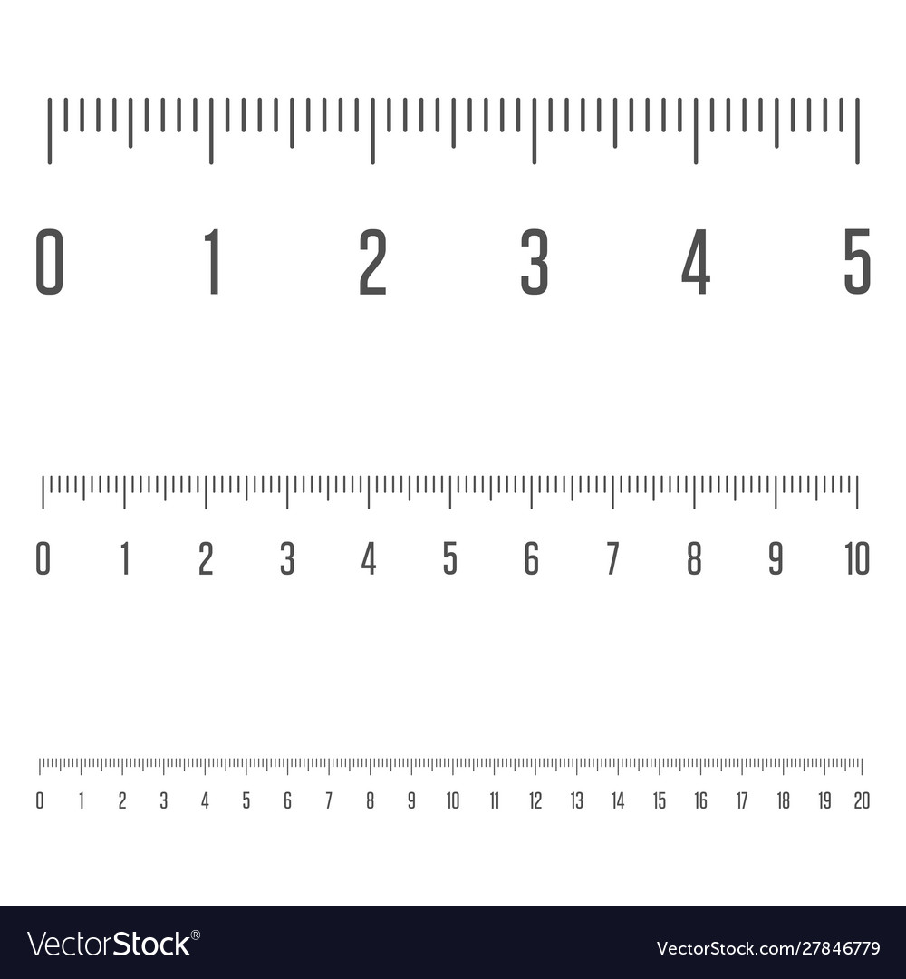 Centimeters ruler measurement tool Royalty Free Vector Image