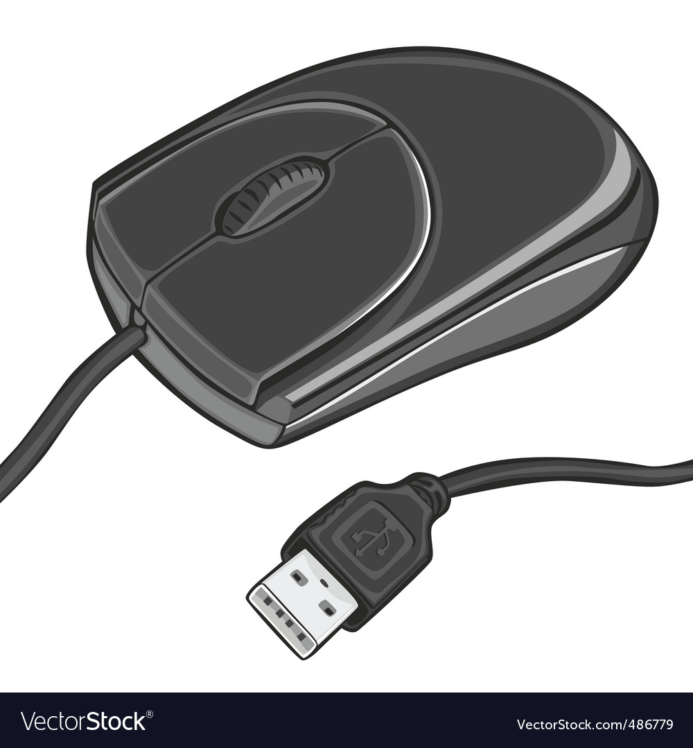 Computer mouse isolated on whi
