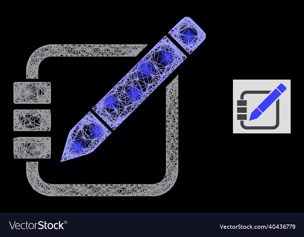 Constellation network mesh edit records with glare vector image Constellation network mesh edit records with glare