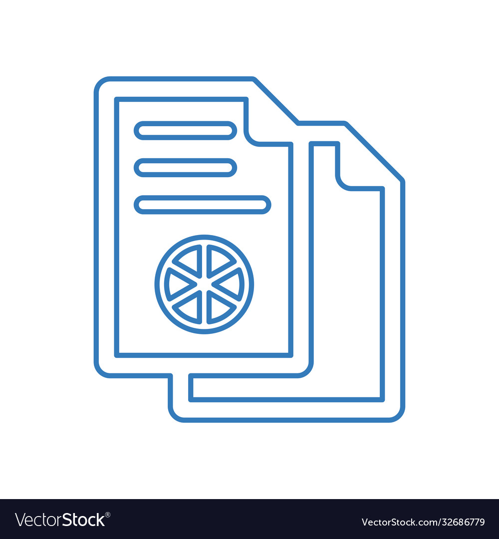 Duplicate contents line icon outline