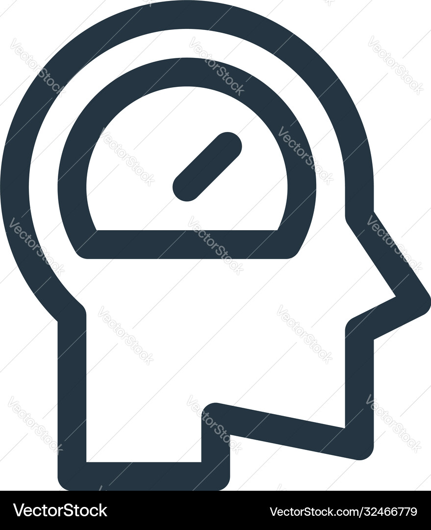 Efficiency icon editable stroke Royalty Free Vector Image