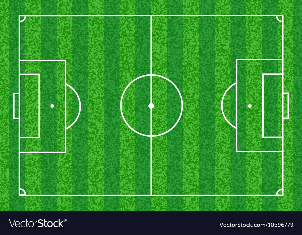 Green soccer field Royalty Free Vector Image - VectorStock