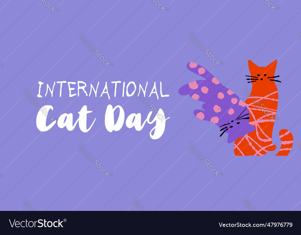 International cat day horizontal