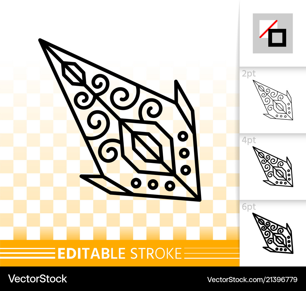 Mouse cursor simple black line icon Royalty Free Vector