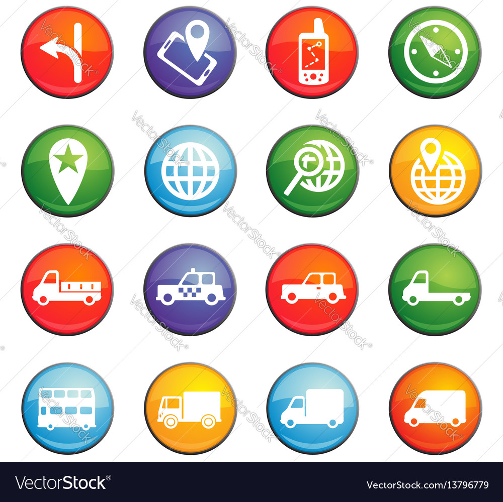 Navigation icon set