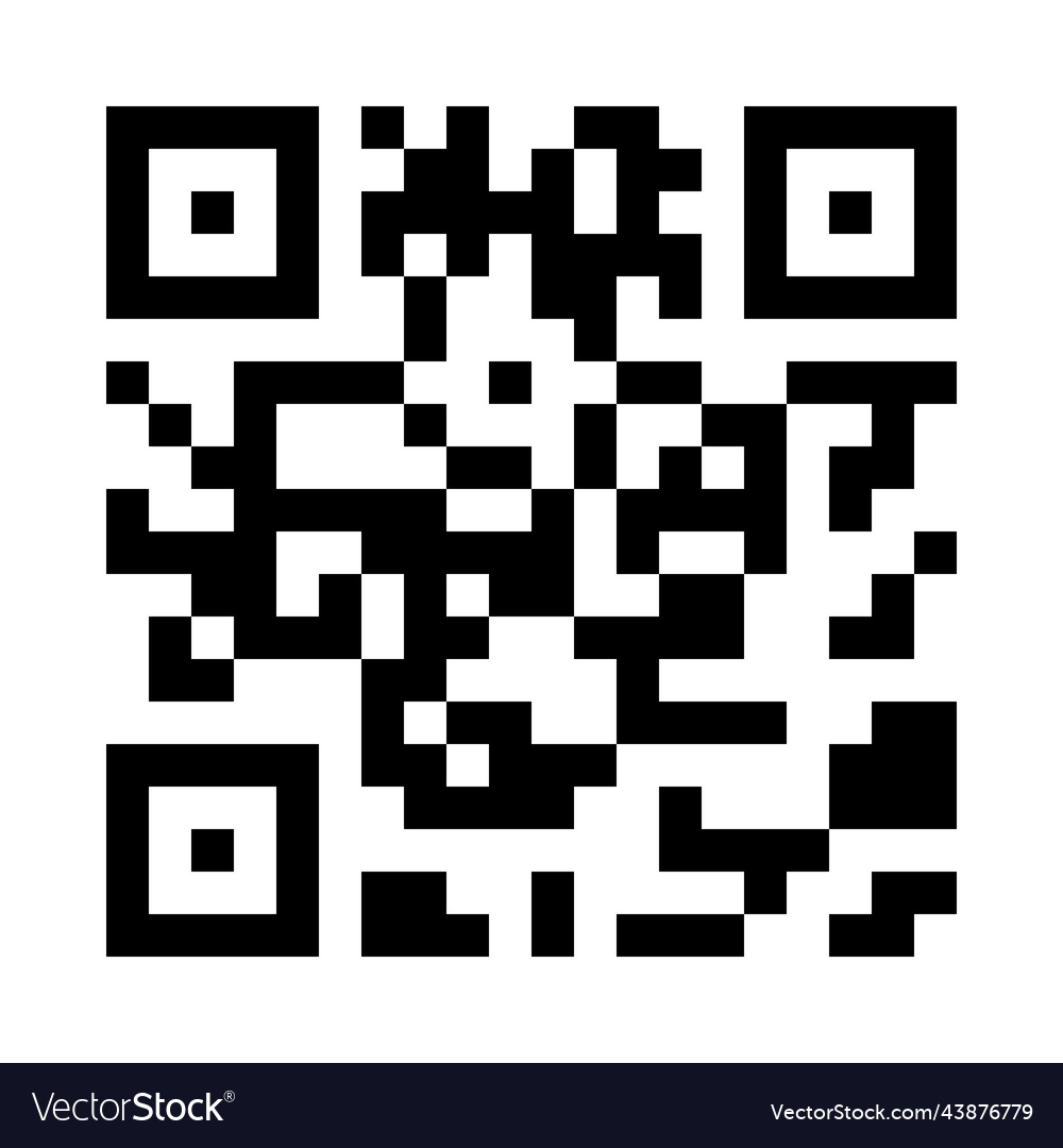 Qr code vector image Qr code