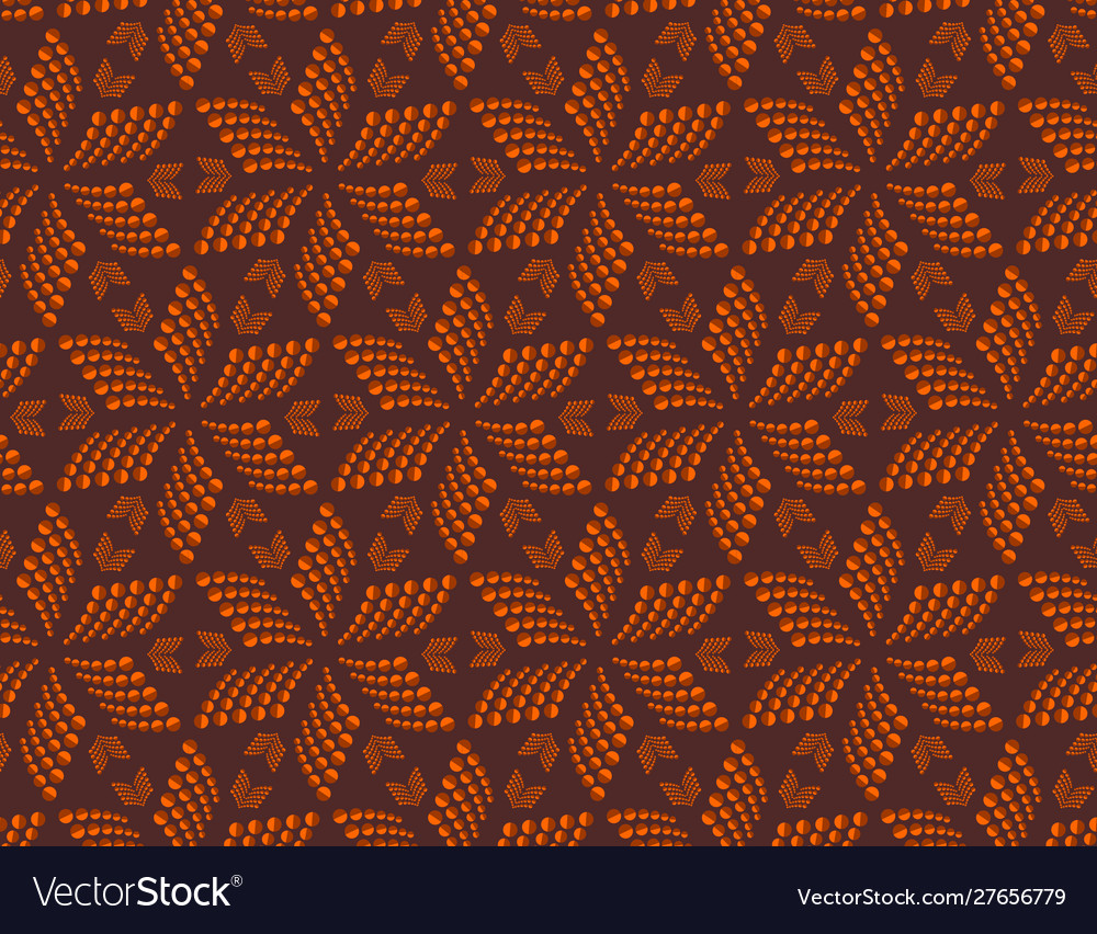 Seamless hexagonal flower pattern tile