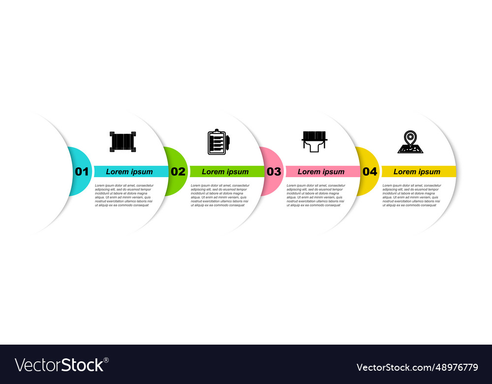 Set line barcode verification of delivery list vector image Set line barcode verification of delivery list