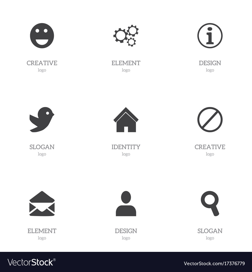 Set of 9 editable web icons includes symbols