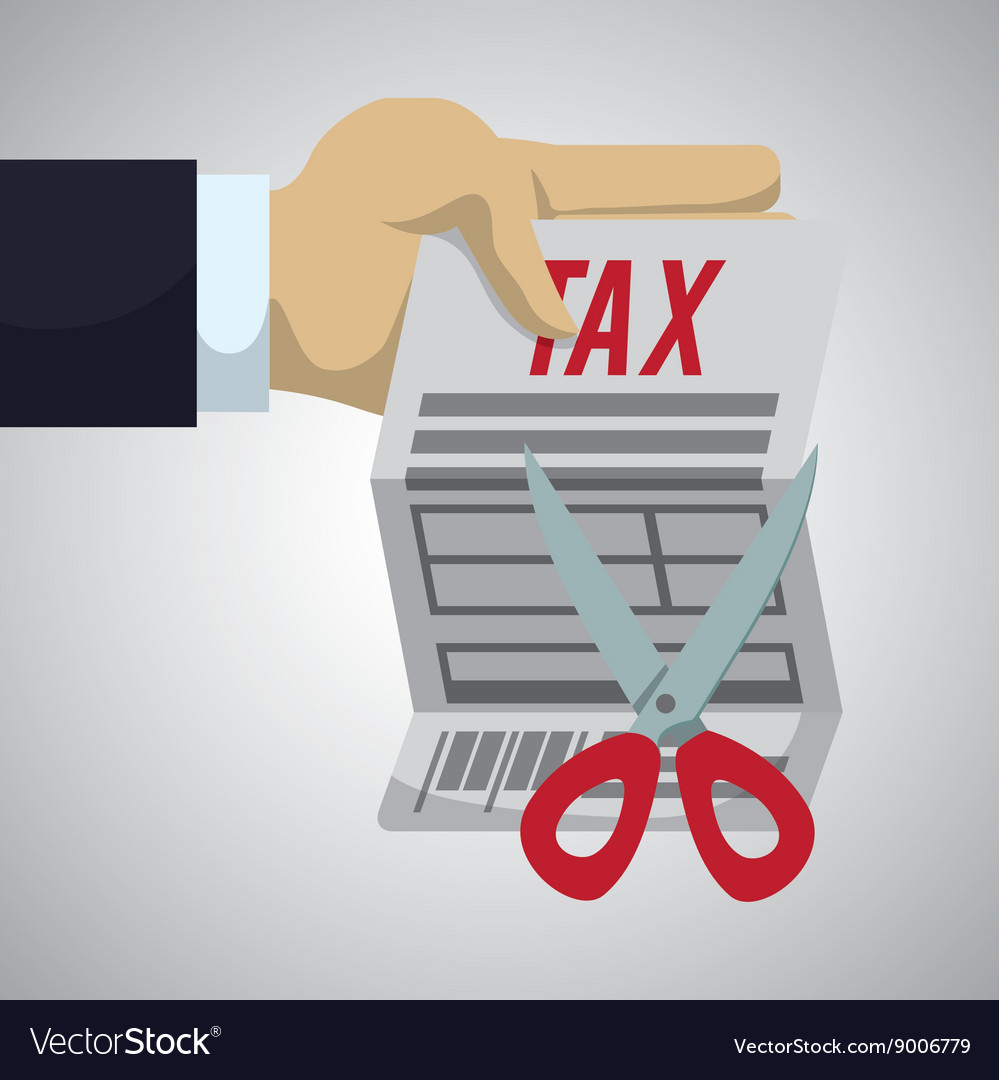 Tax design financial item icon flat