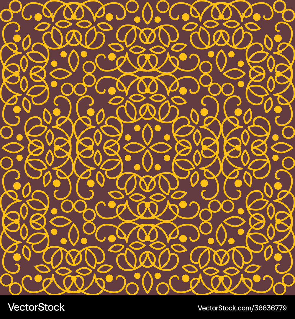 Vintage arabic seamless pattern Royalty Free Vector Image