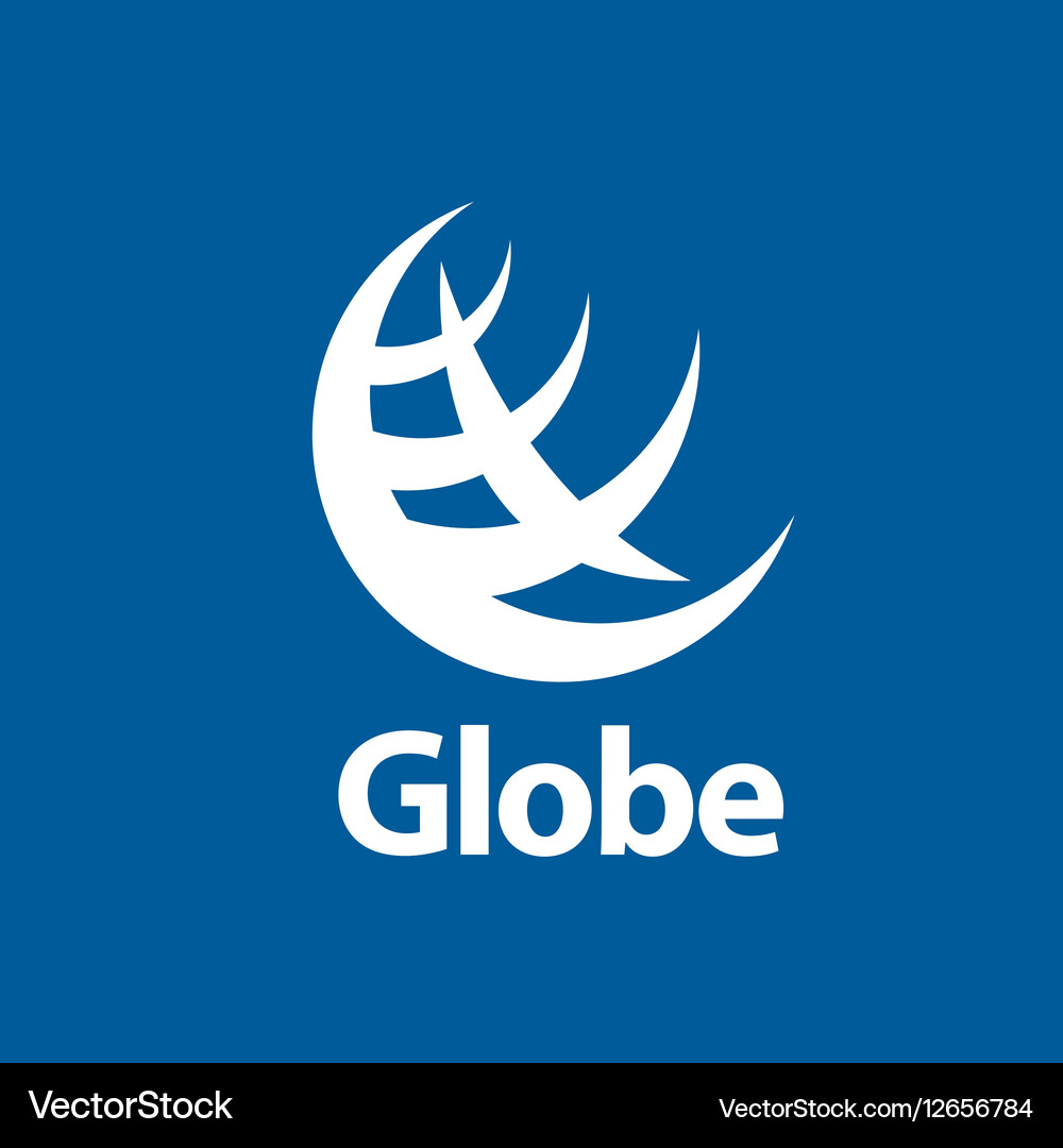 Abstract logo globe Royalty Free Vector Image - VectorStock