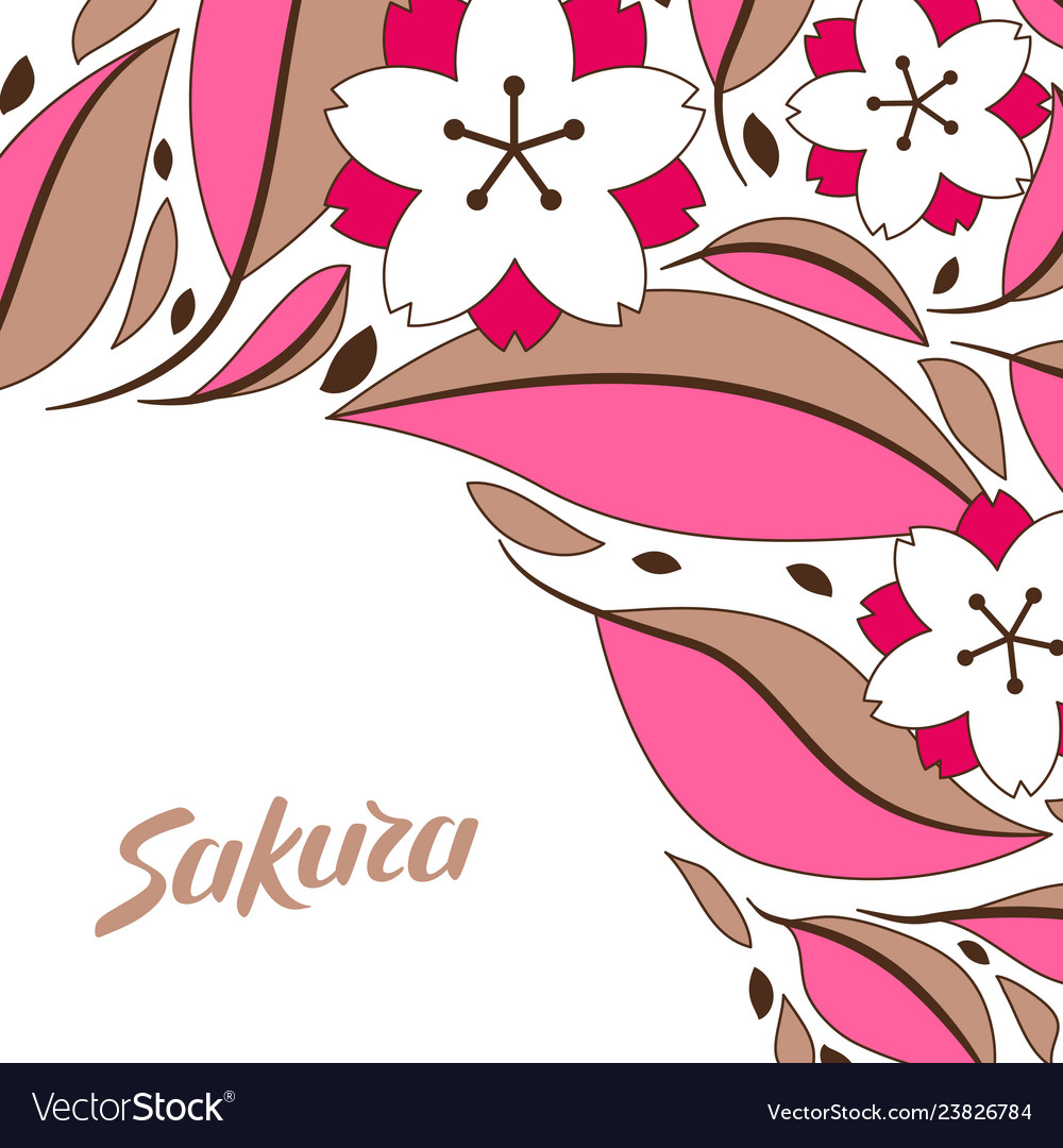 Background with sakura or cherry blossom