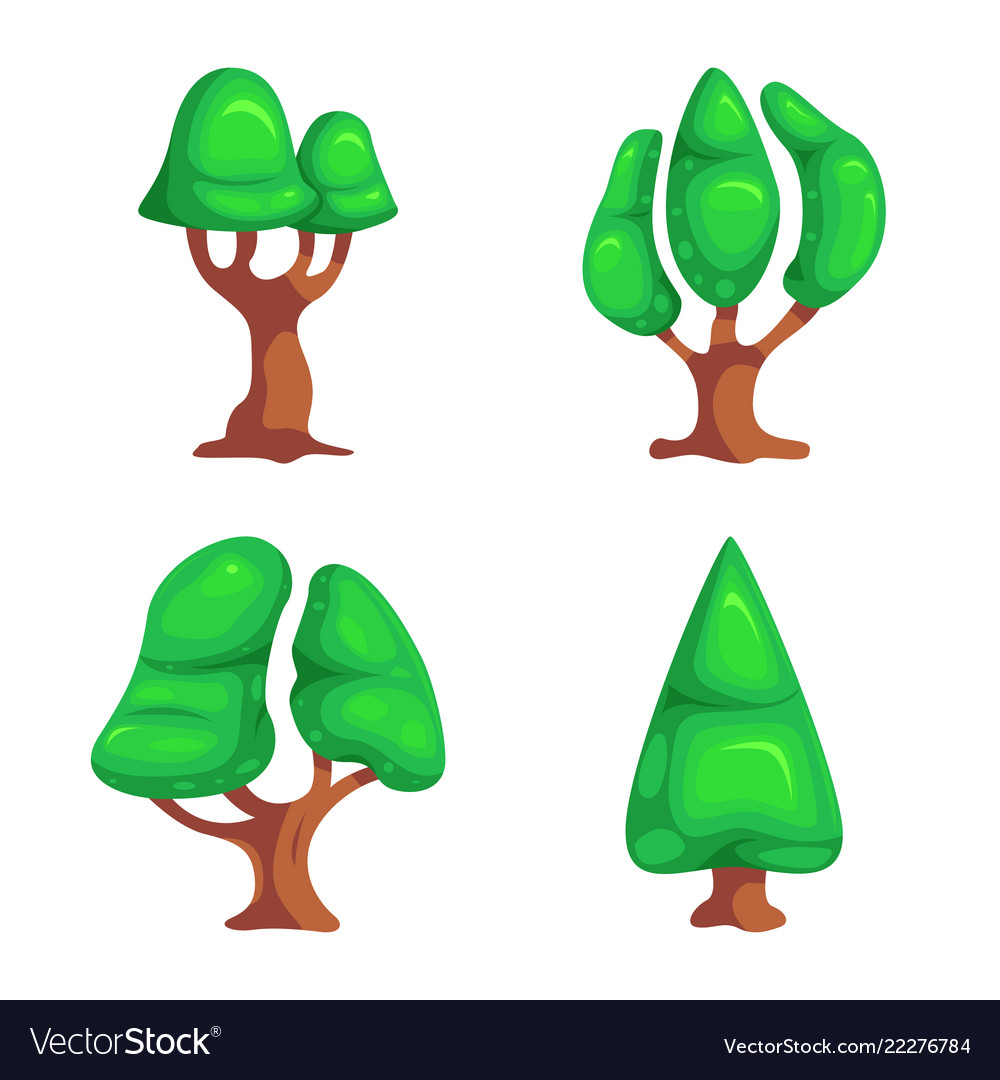 Design of tree and nature sign collection