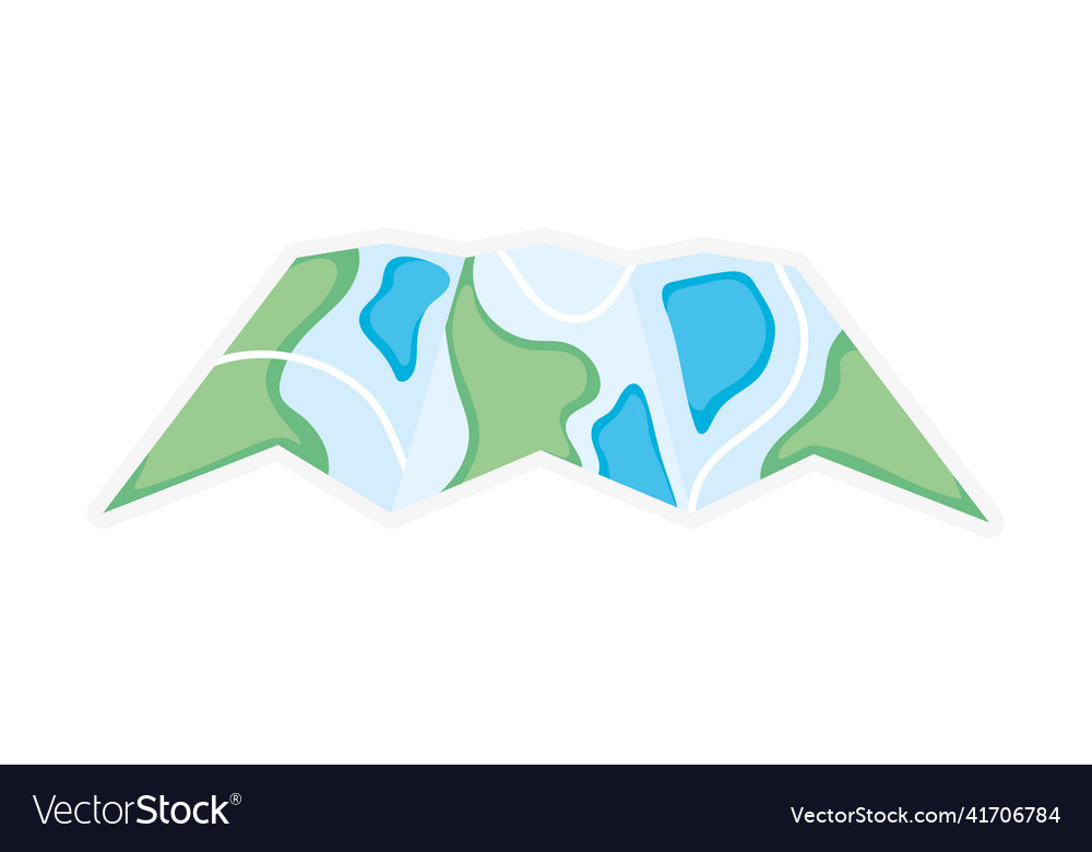 Paper map icon