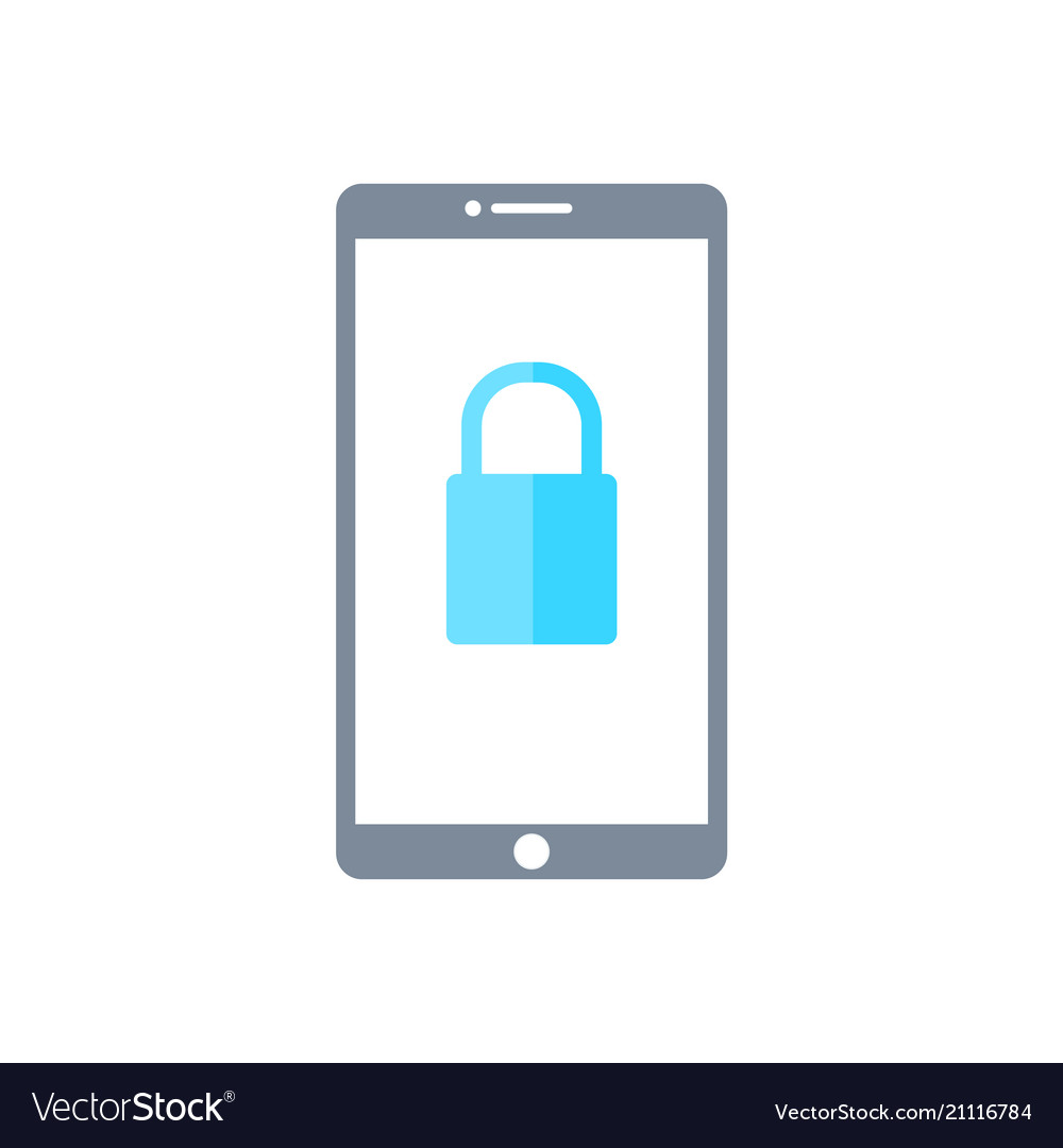 Technology communication data security flat Vector Image
