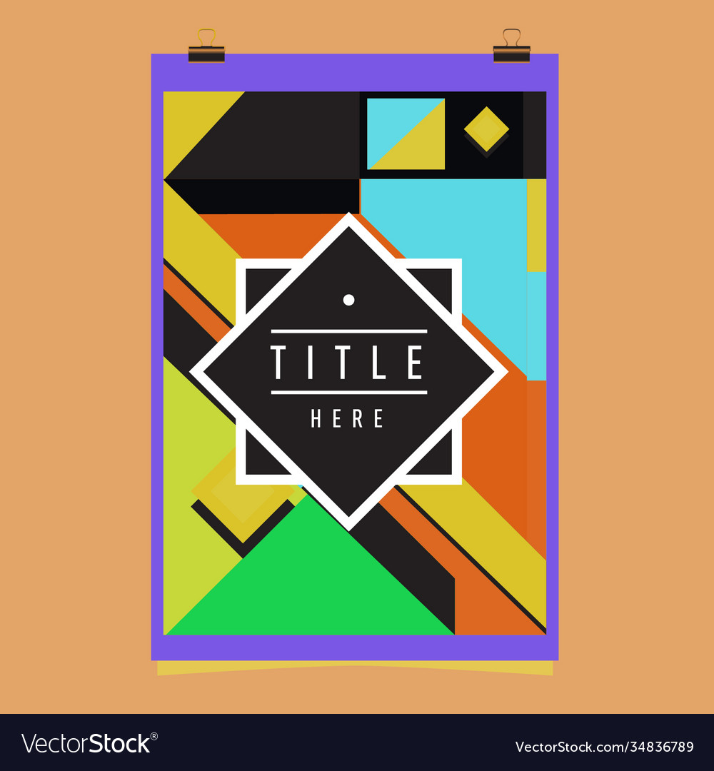 Abstract colorful geometric pattern background