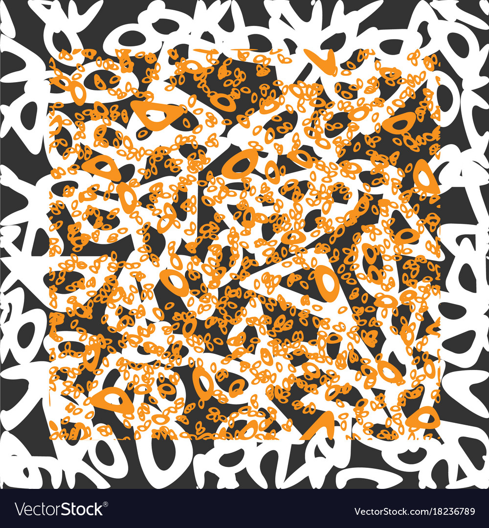 Circle abstract bio chain pattern