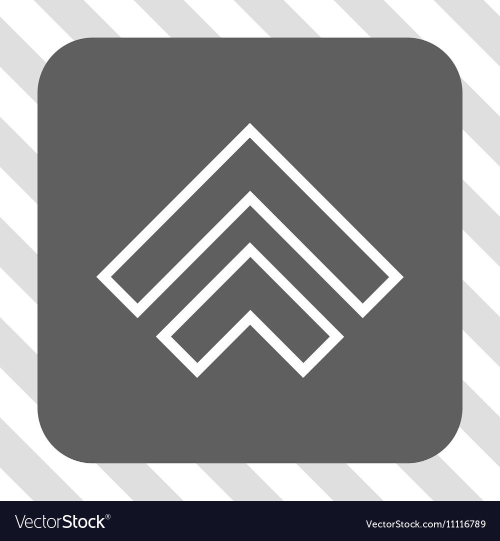 Direction up rounded square button