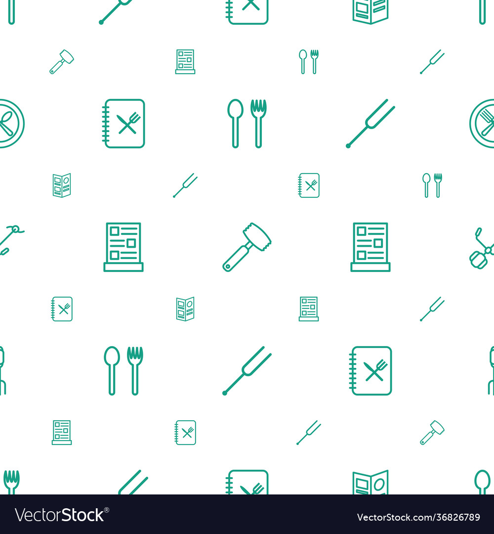 Fork icons pattern seamless white background