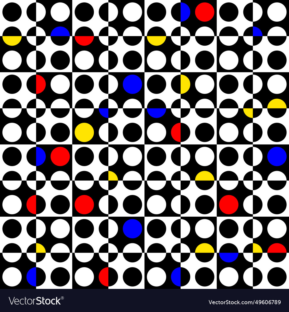 Geometric abstract pattern retro style seamless