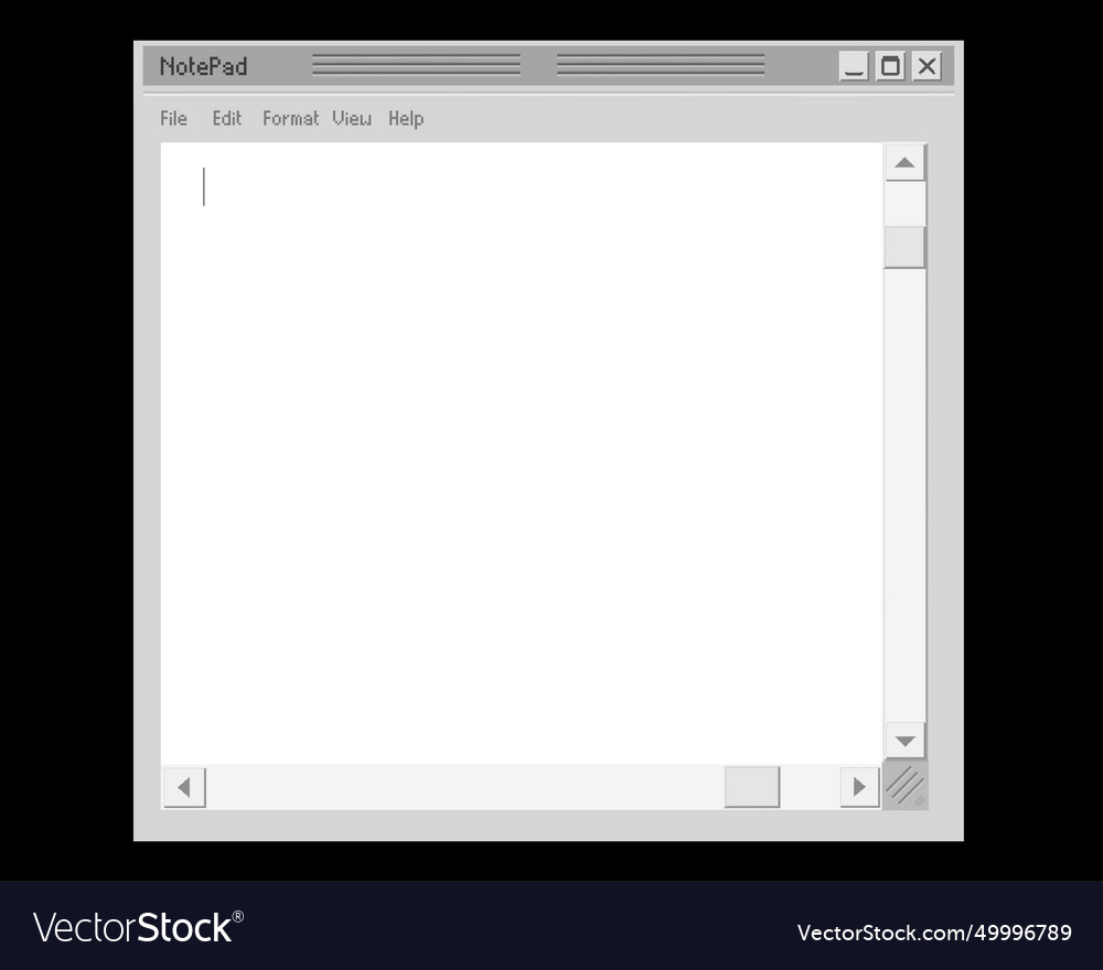 Alte Computer Notebook Vorlage Web Notebook vector image Alte Computer Notebook Vorlage Web Notebook