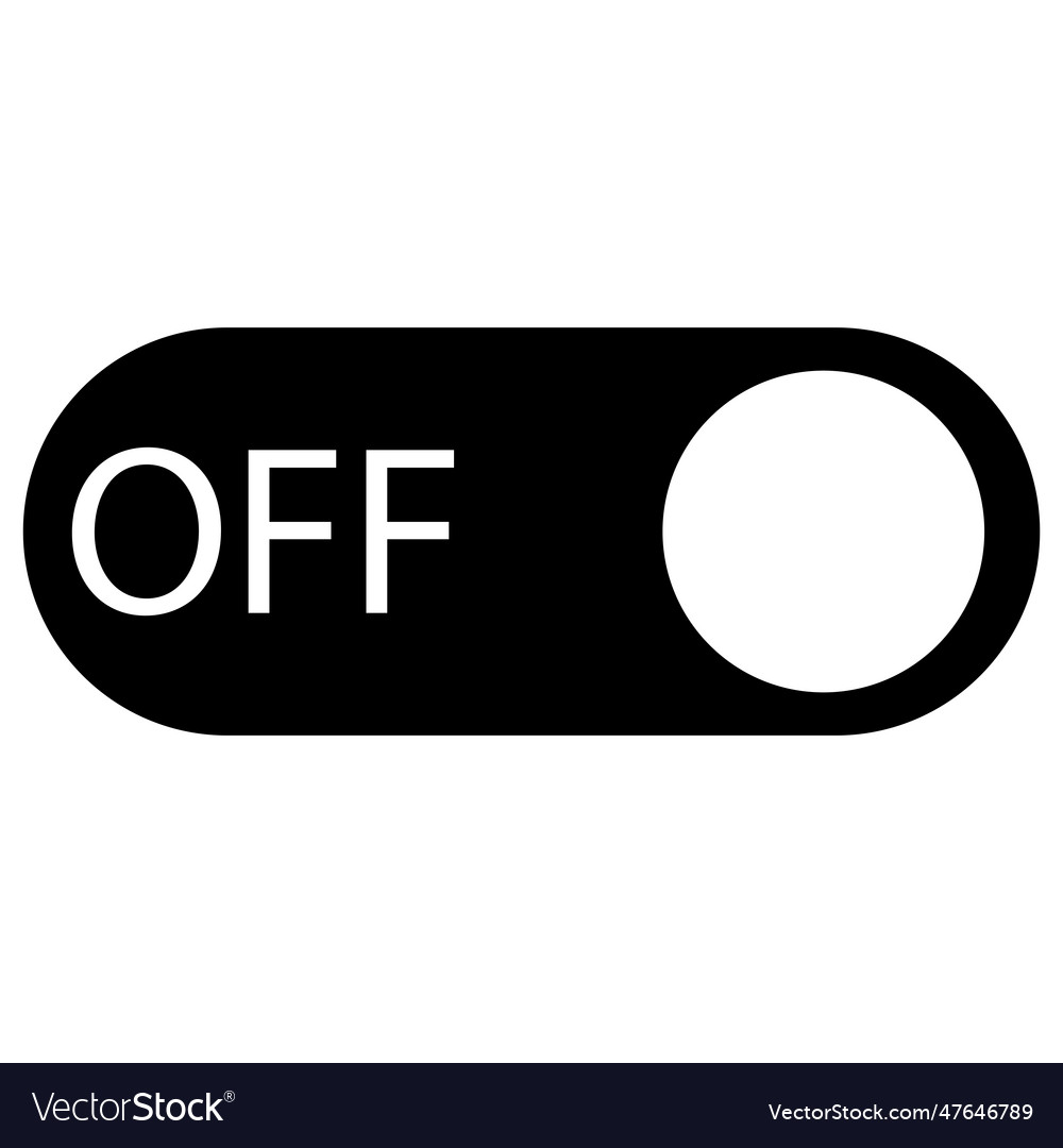 On button icon vector image On button icon
