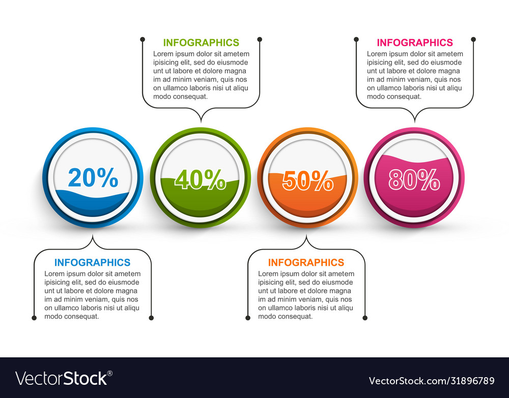 Options infographics template