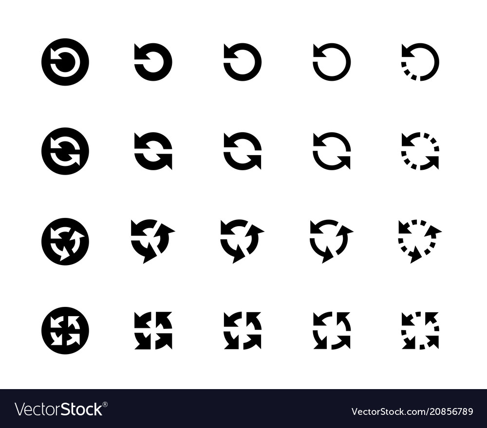 Refresh reload loop rotation icons