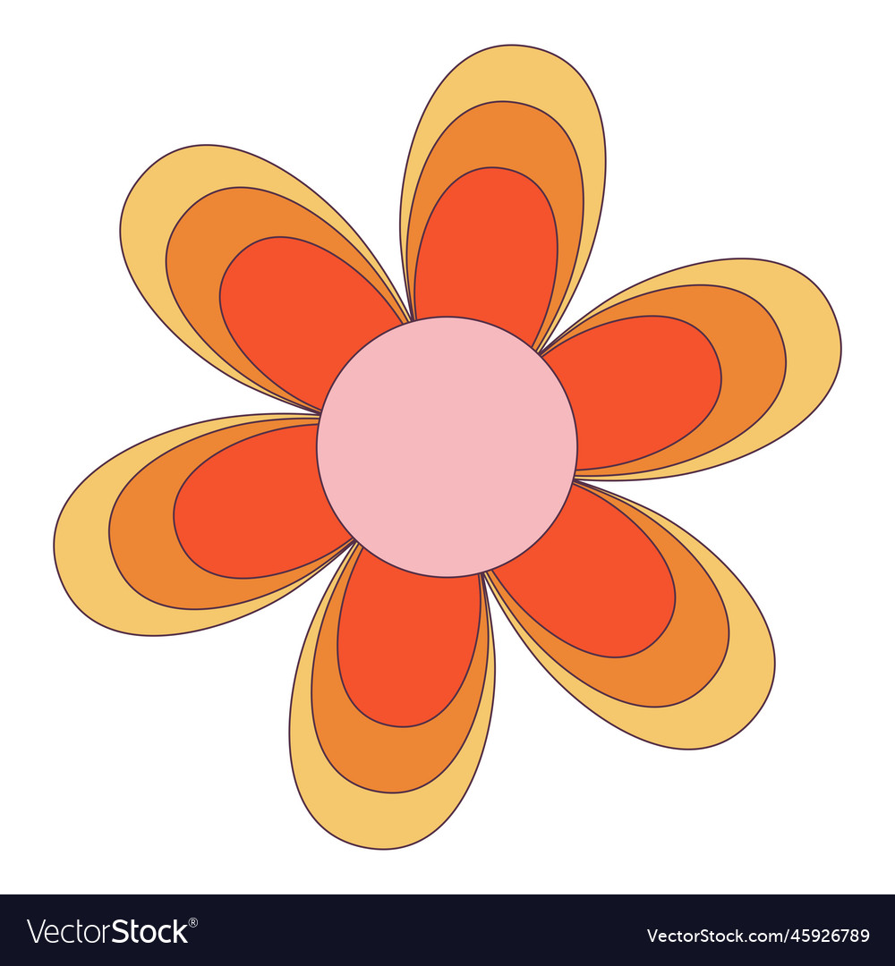 Raphic Royalty Free Library Flower Power Clipart - Hippie Flower