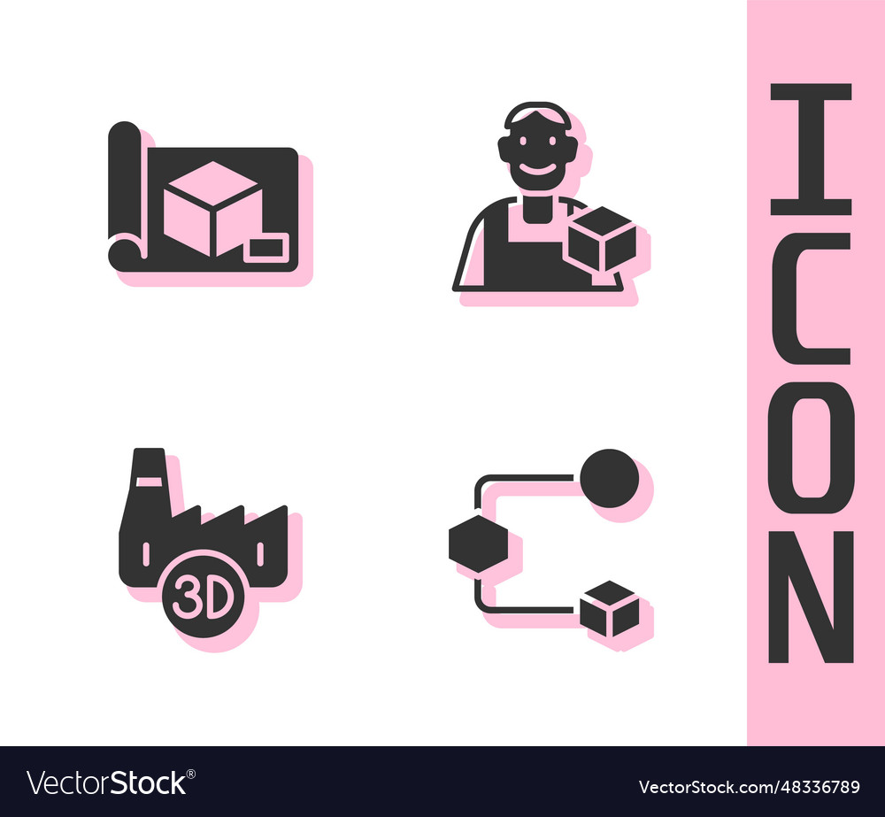 Set isometric cube graphing paper for engineering vector image Set isometric cube graphing paper for engineering