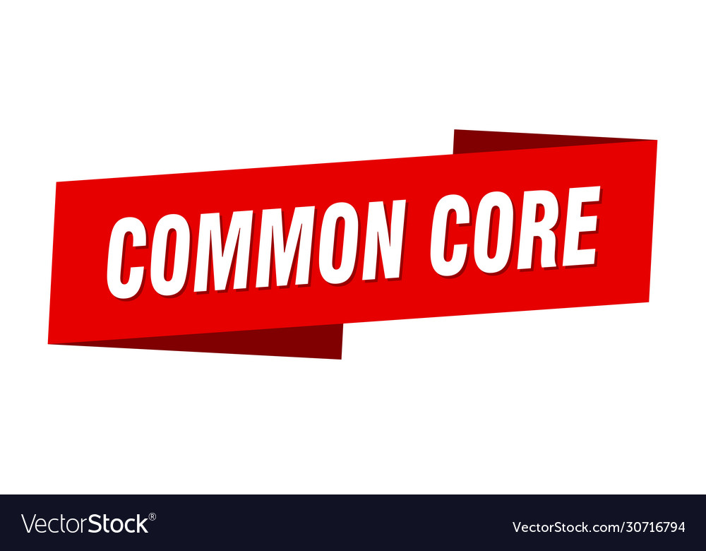 Common core banner template ribbon