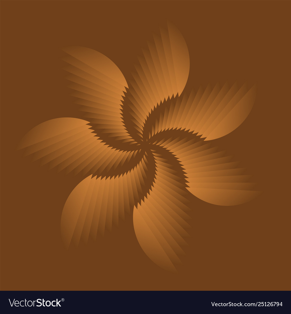 Concentric abstract pattern from repetitive shapes