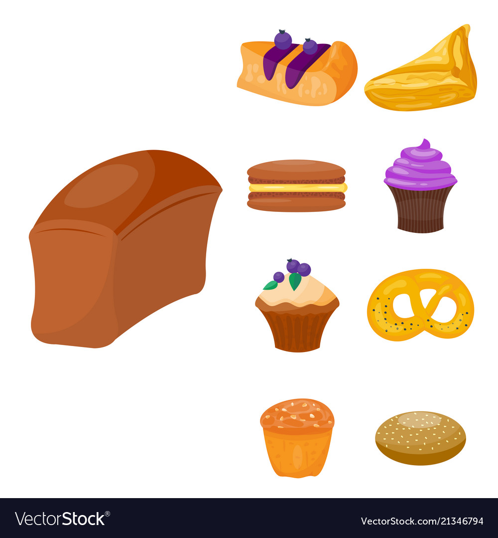 Kekskuchen leckeren Snack leckere Schokolade Vector Image Kekskuchen leckeren Snack leckere Schokolade