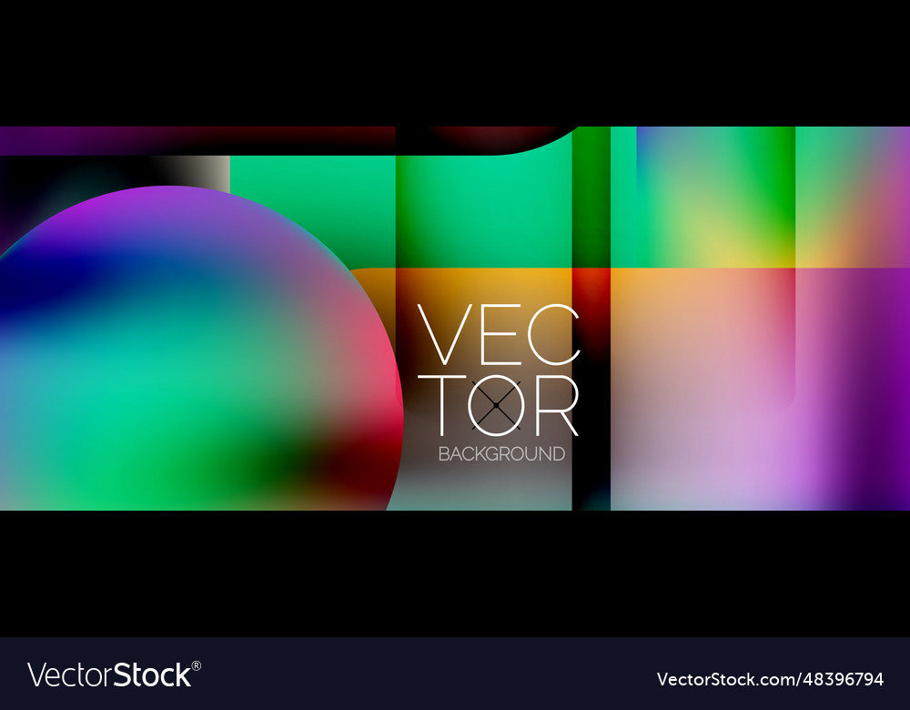 Geometric shapes fluid gradient abstract minimal