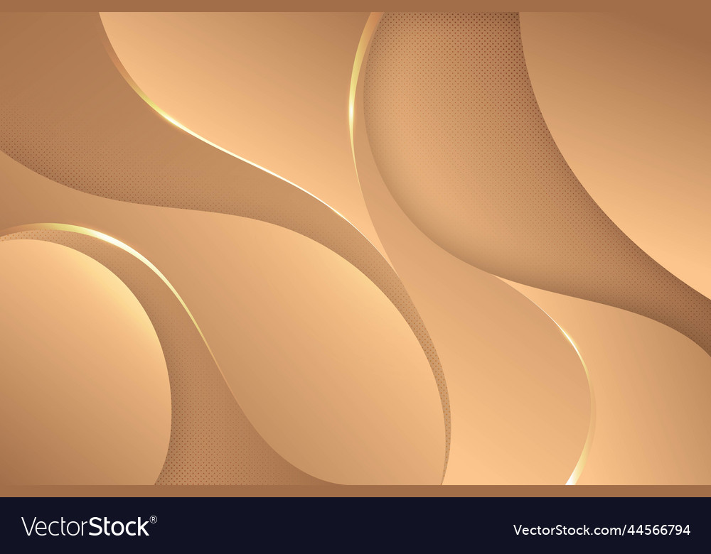Gradient smooth background with golden lines