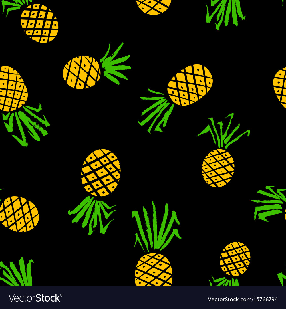 Pineapple seamless pattern background with summer