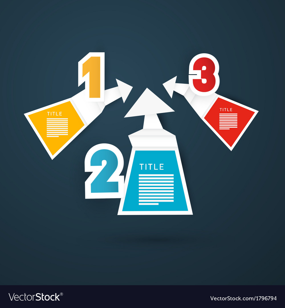 Progress steps for tutorial infographics
