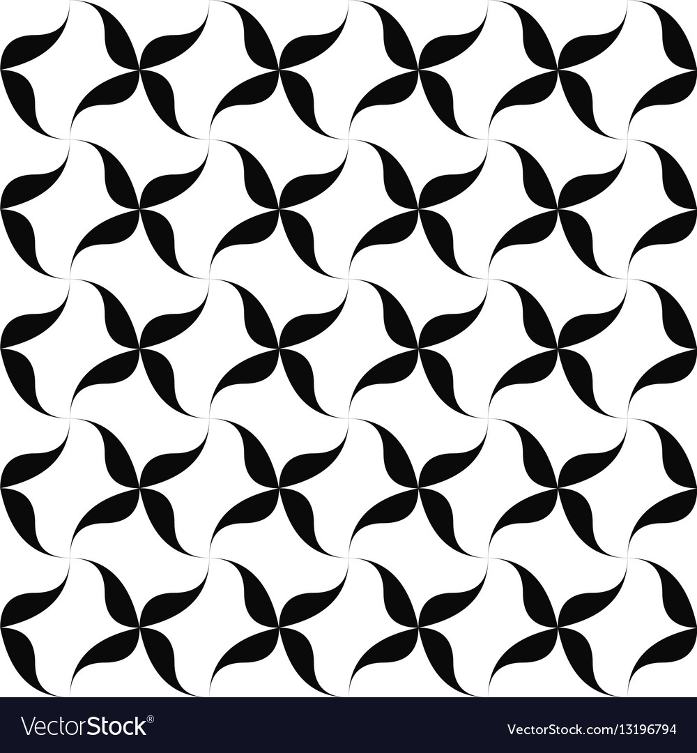 Seamless curved shape pattern background