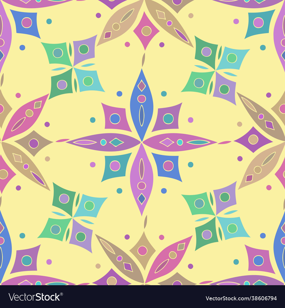 Seamless pattern colorful design vector image Seamless pattern colorful design